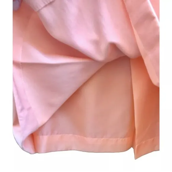 🇫🇷 Vintage 80s 90s Alan Austin Peach Pink Wool Midi Skirt | S