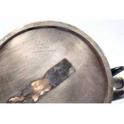 1902-1907 Tiffany & Co Makers Silver Soldered Tea Pot American Repousse 5979