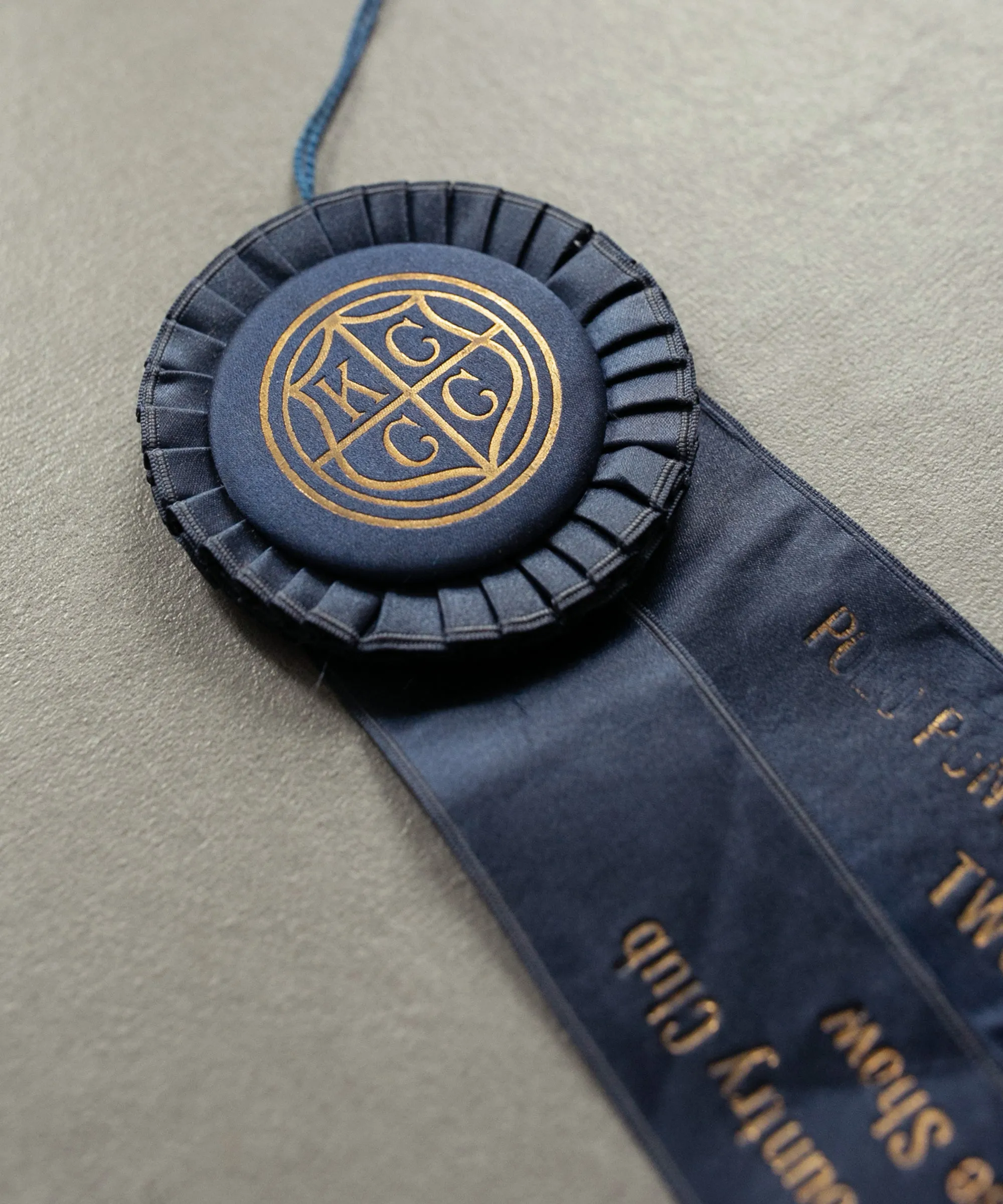 1929 Blue Horse Show Ribbon