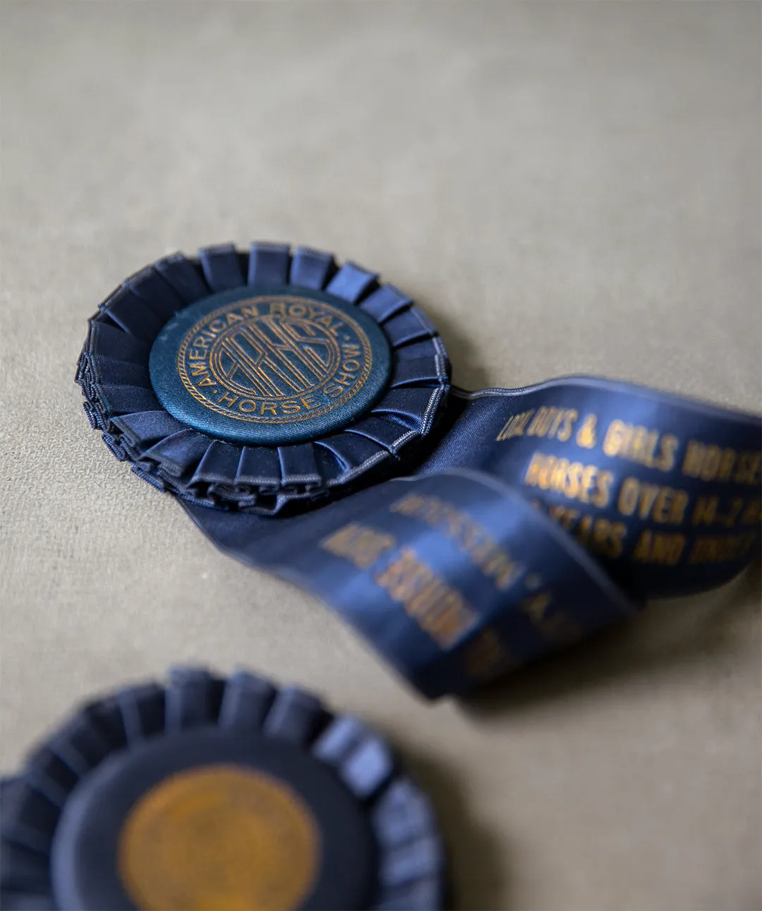 1930 Blue Horse Show Ribbon