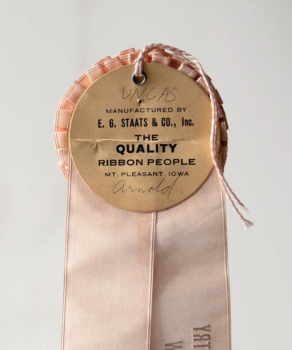 1931 Pink Horse Show Ribbon