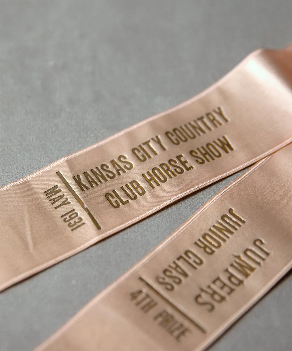 1931 Pink Horse Show Ribbon