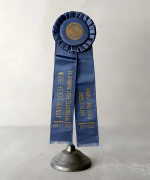 1933 Blue Horse Show Ribbon