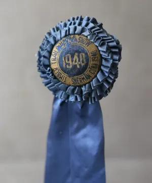 1940 Blue Horse Show Ribbon