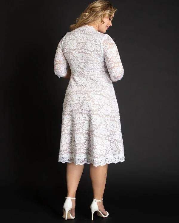 1950s Vintage Lace Wedding Dress in Ivory