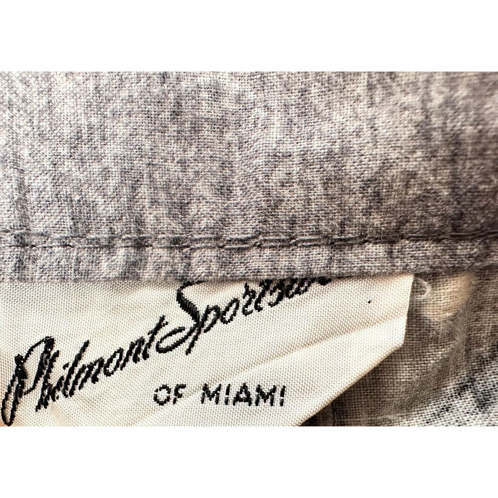 1950s VTG Philmont Sportswear of Miami Grey/Pink Floral Circle Skirt Set M/L