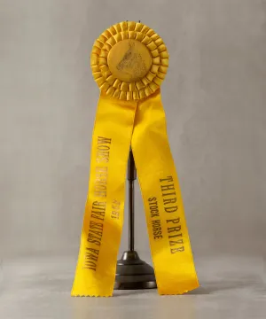 1952 Gold Horse Show Ribbon