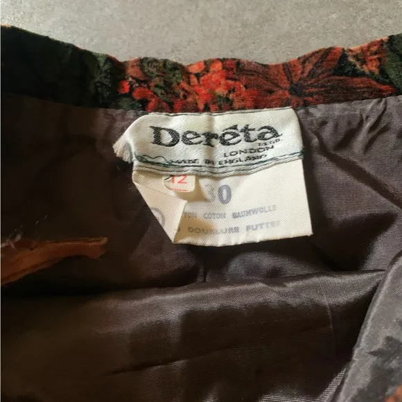 1960s Dereta Vintage Midi Skirt
