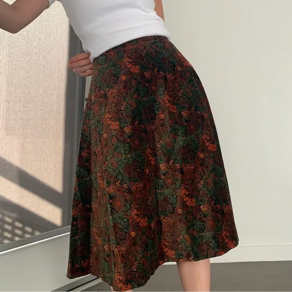 1960s Dereta Vintage Midi Skirt
