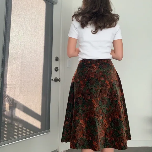 1960s Dereta Vintage Midi Skirt