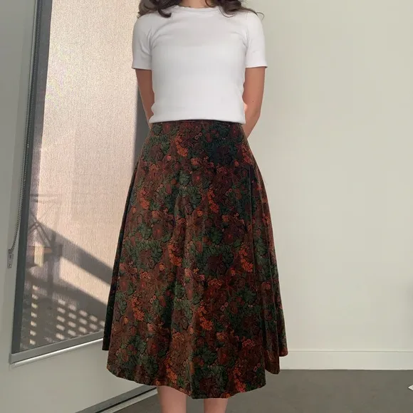1960s Dereta Vintage Midi Skirt