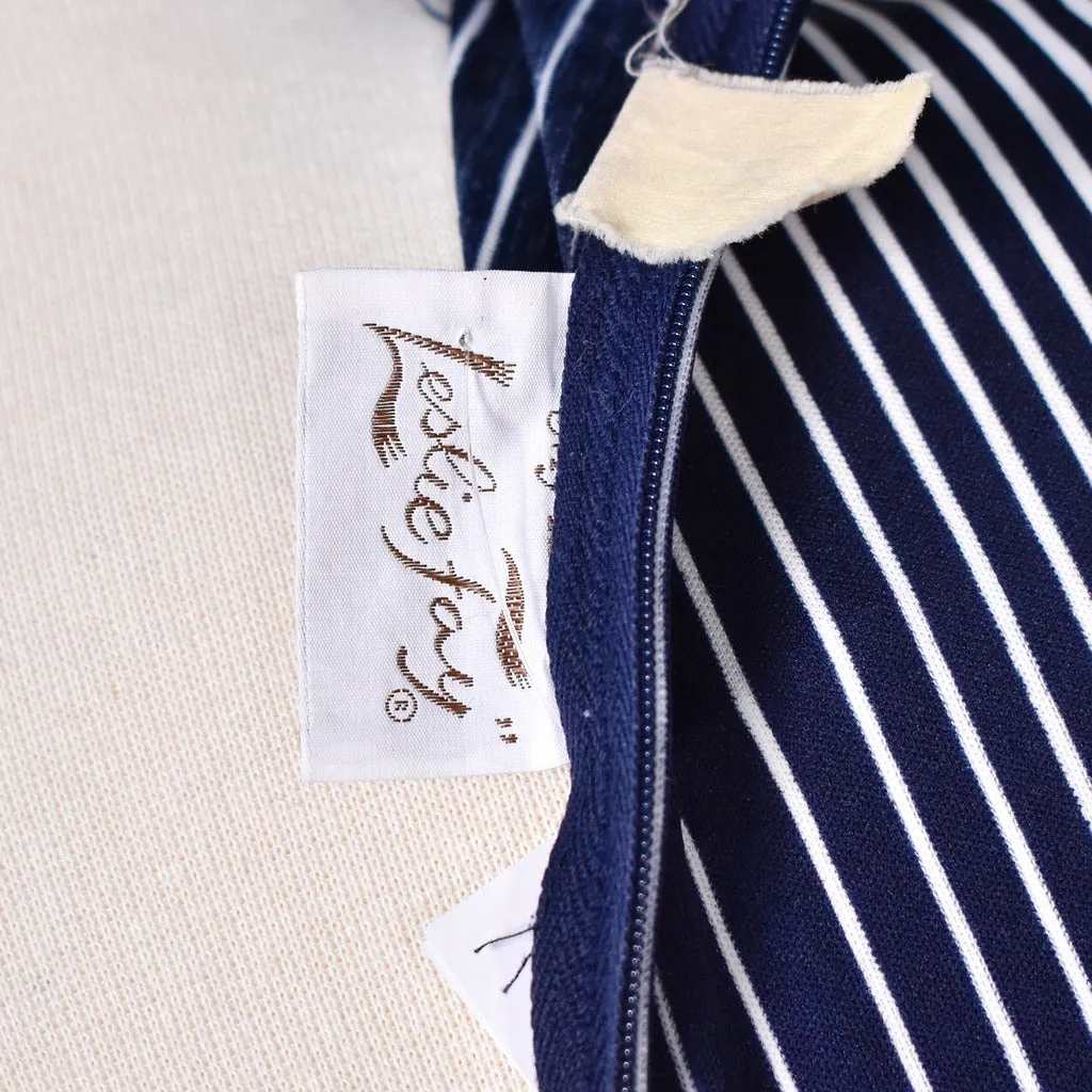 1960s Navy Striped Dress Suit