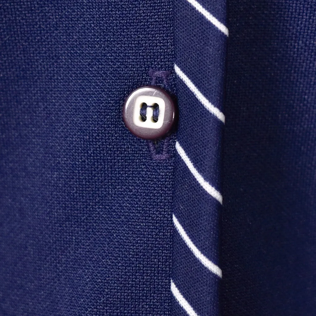 1960s Navy Striped Dress Suit