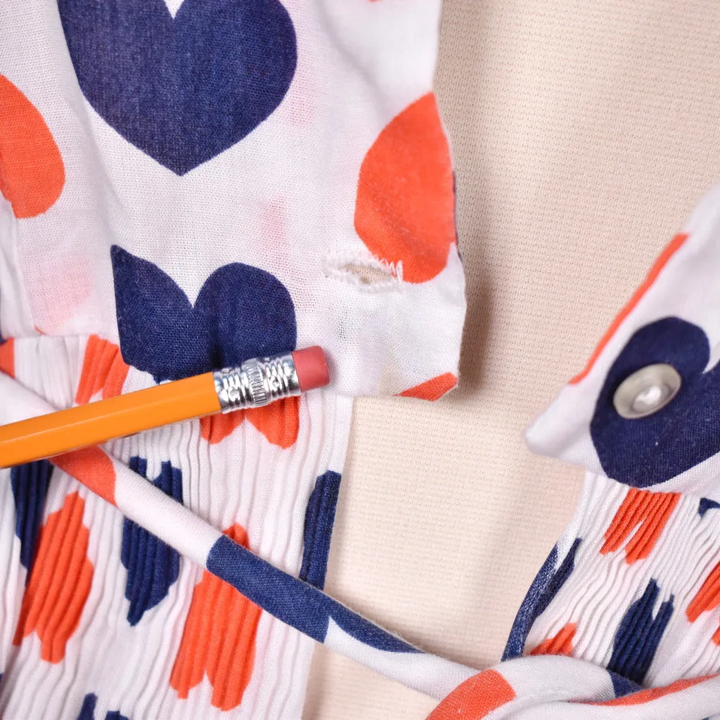 1960s Pleated Hearts Tunic