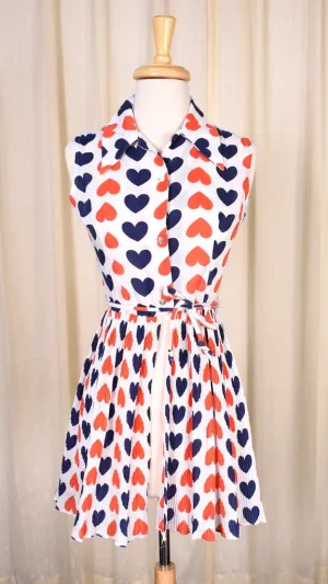1960s Pleated Hearts Tunic