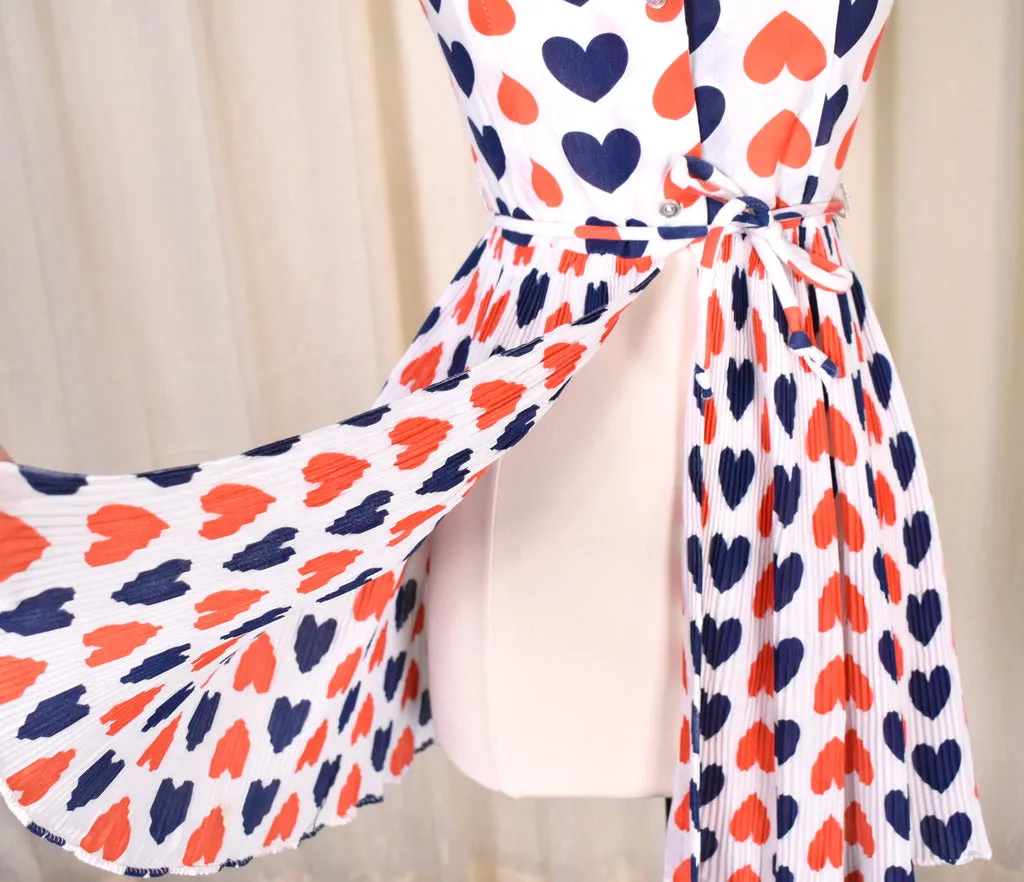 1960s Pleated Hearts Tunic