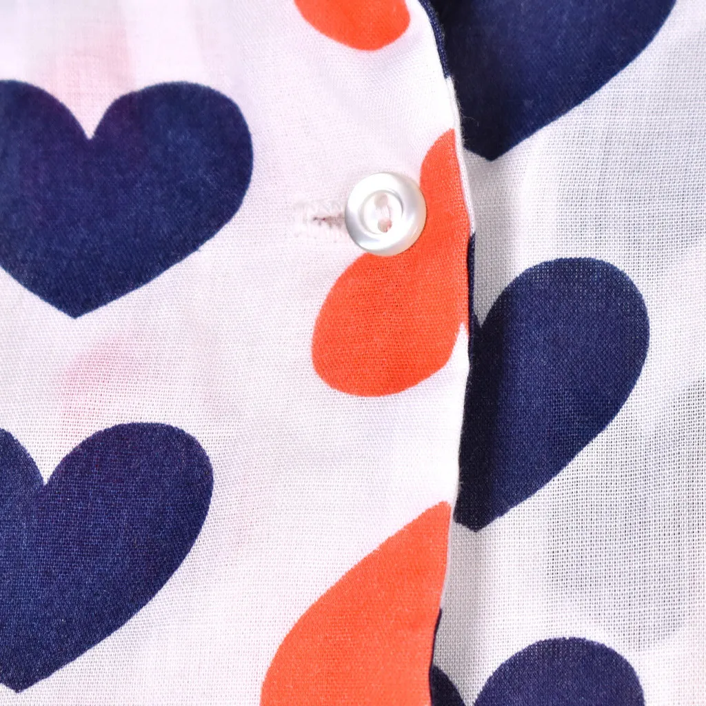 1960s Pleated Hearts Tunic