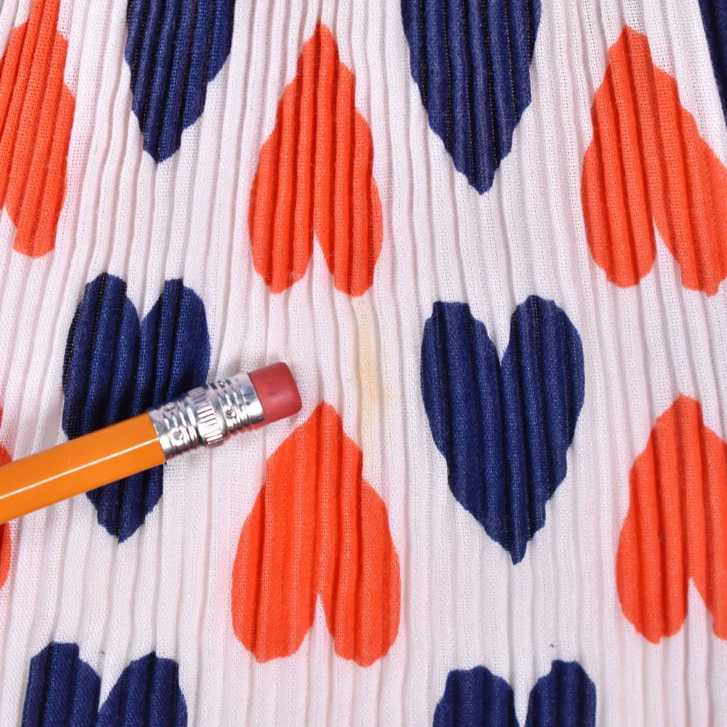 1960s Pleated Hearts Tunic
