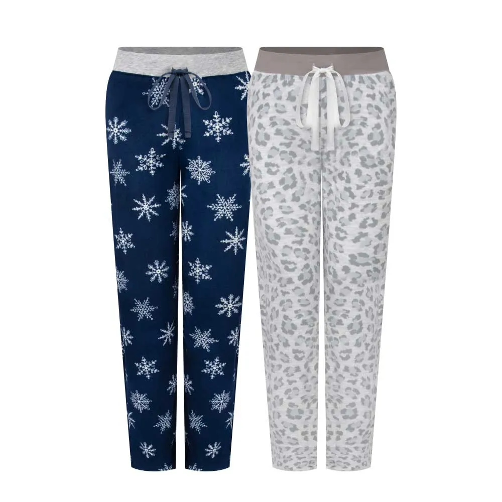 2 Pack Women's Velour Pajama Pants