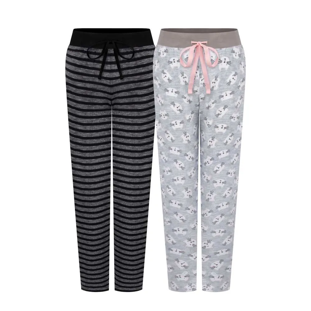 2 Pack Women's Velour Pajama Pants