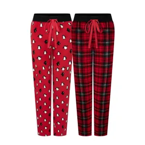 2 Pack Women's Velour Pajama Pants
