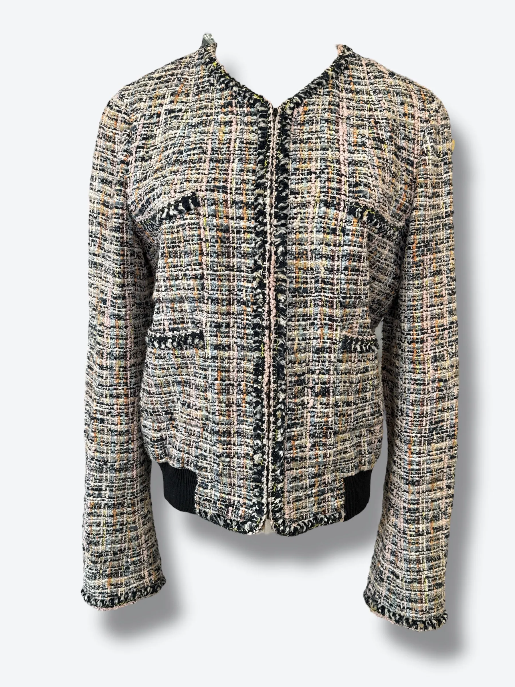 2021 Chanel  Tweed Varsity Jkt