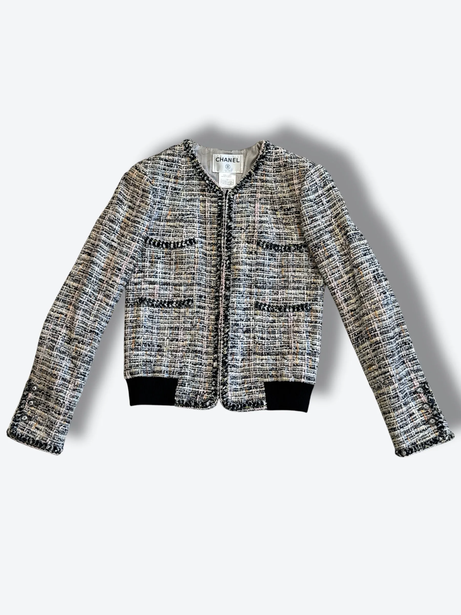 2021 Chanel  Tweed Varsity Jkt