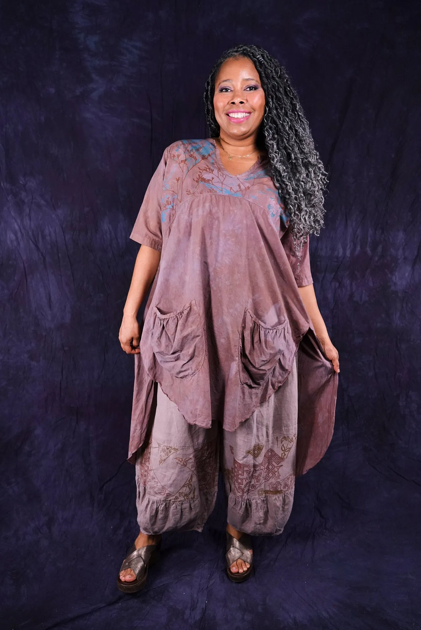 2310 The Hi-Lo Tunic Dress Earthen-P
