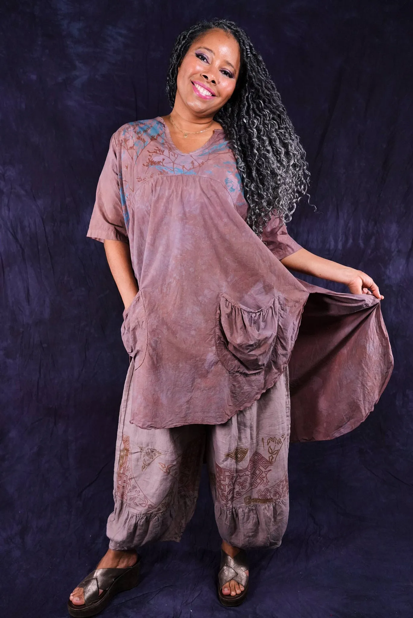 2310 The Hi-Lo Tunic Dress Earthen-P