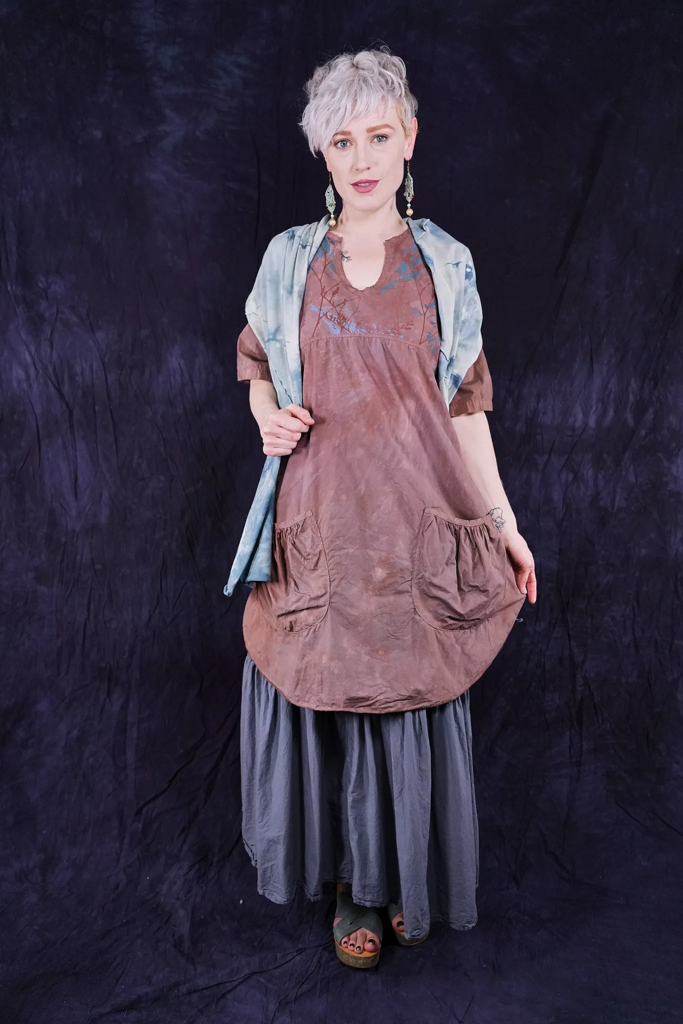 2310 The Hi-Lo Tunic Dress Earthen-P