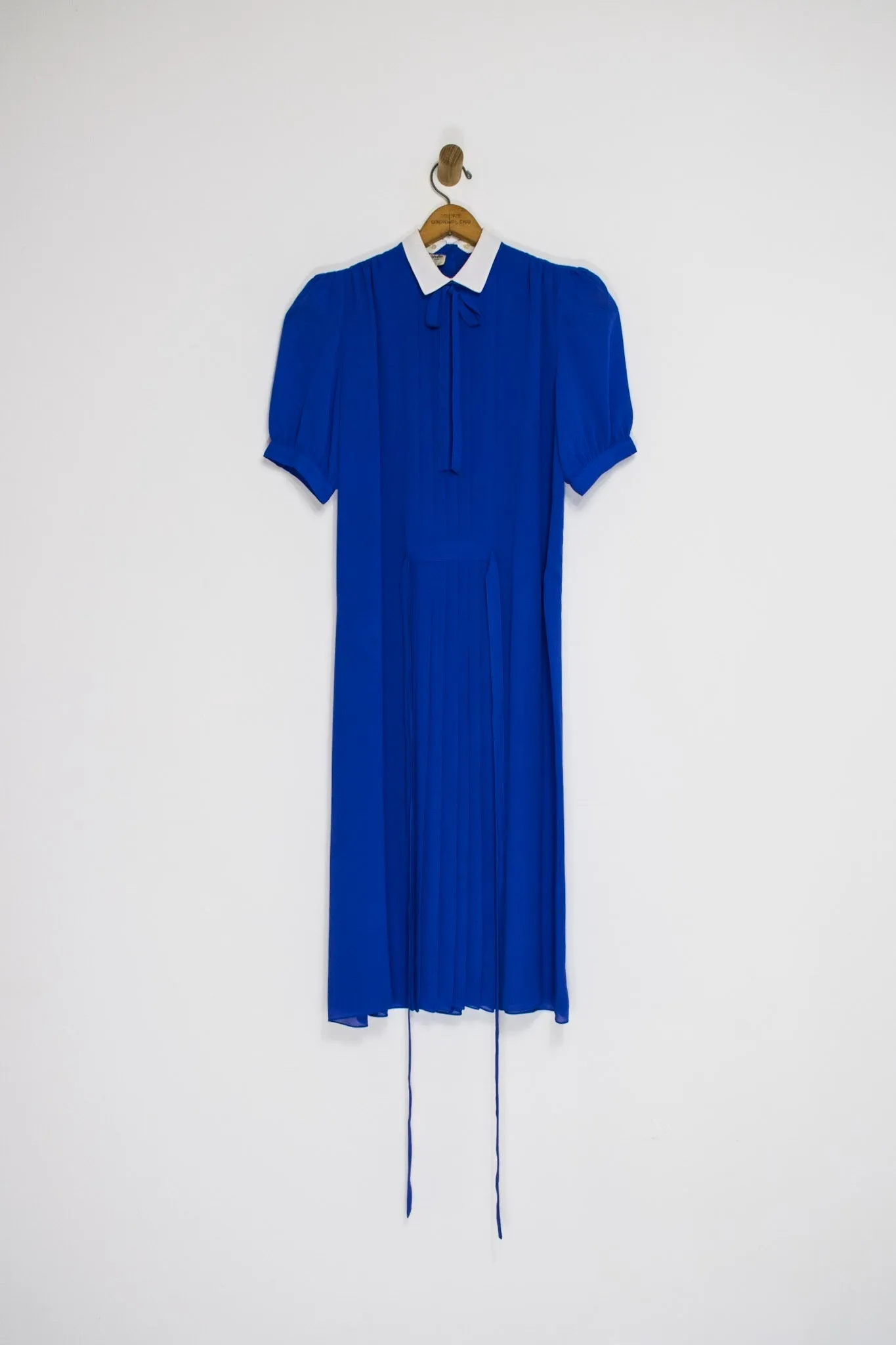 80’s PIERRE CARDIN PLEATED DRESS / MEDIUM