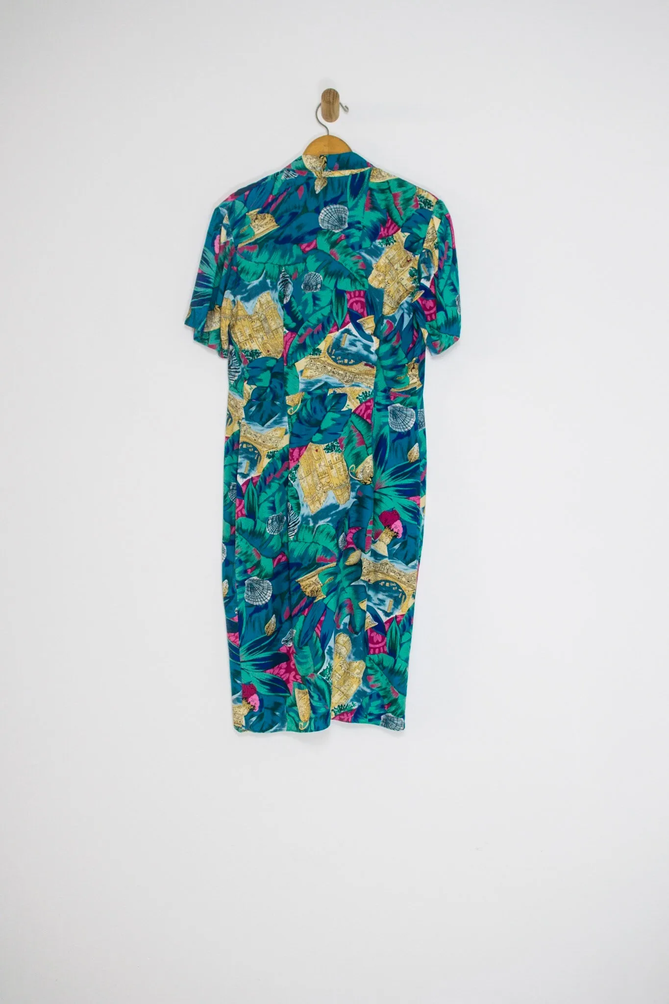 80’s SANDCASTLE AND SHELL DRESS / MEDIUM