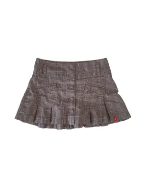 90s downtown plaid skirt