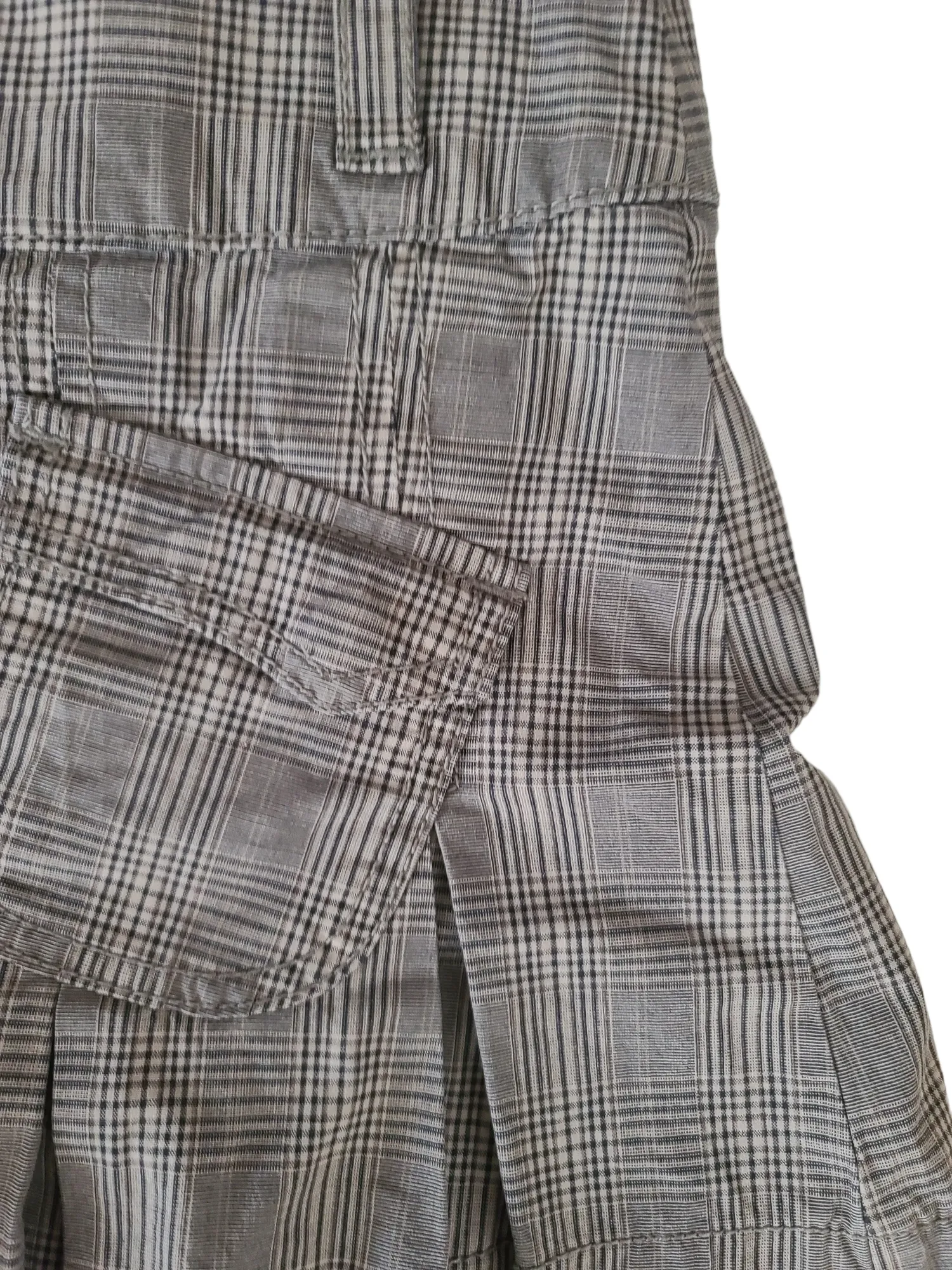 90s downtown plaid skirt