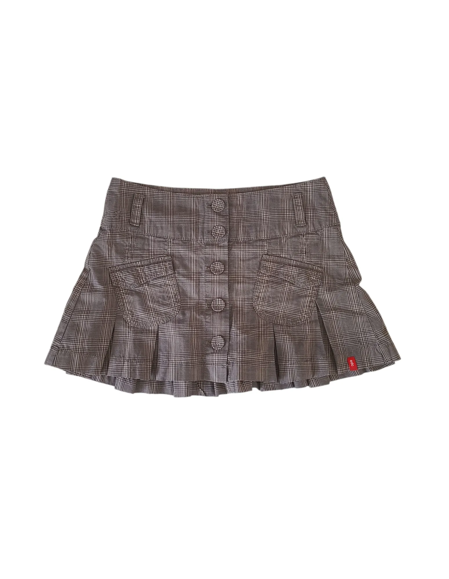 90s downtown plaid skirt