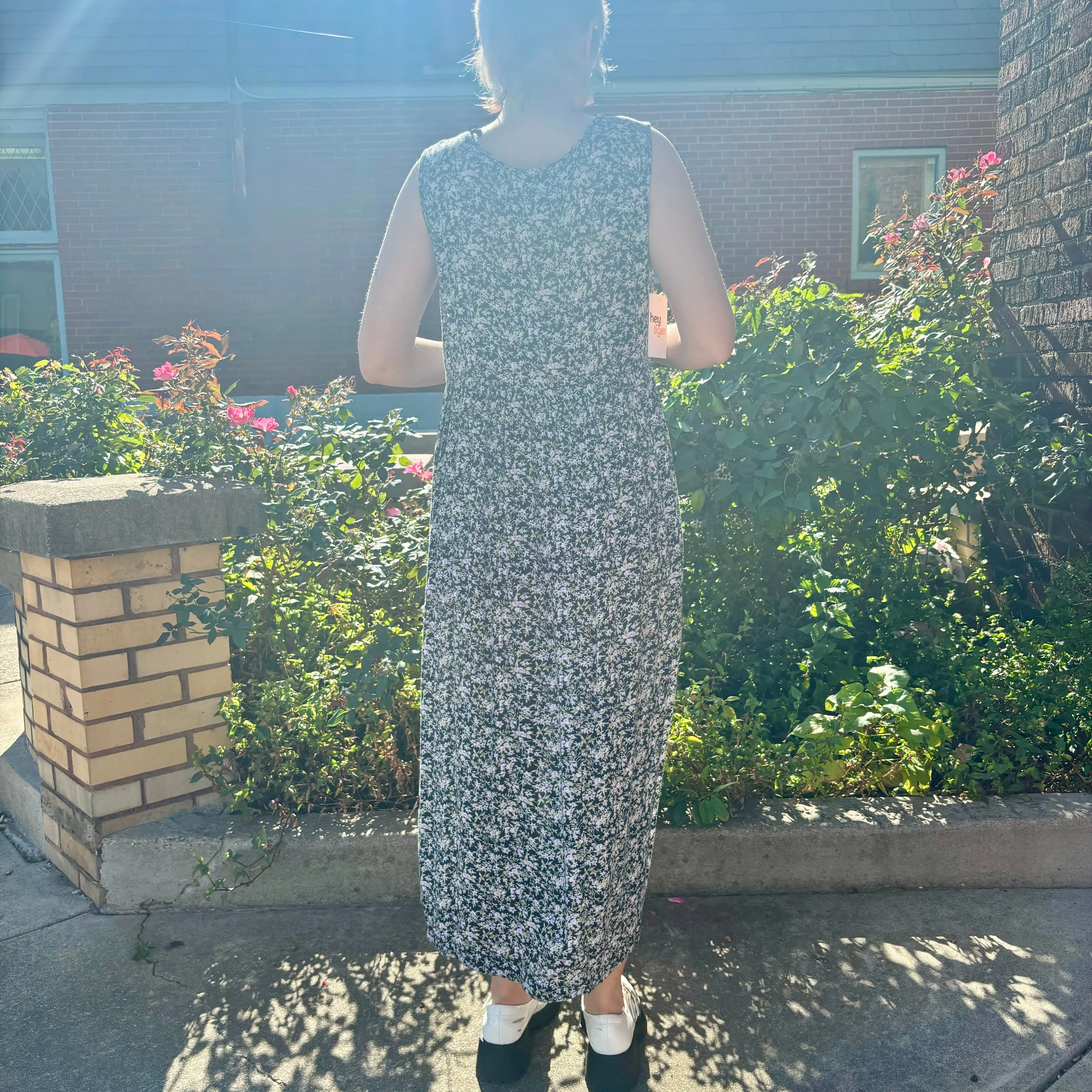90s Molly Malloy Floral midi dress