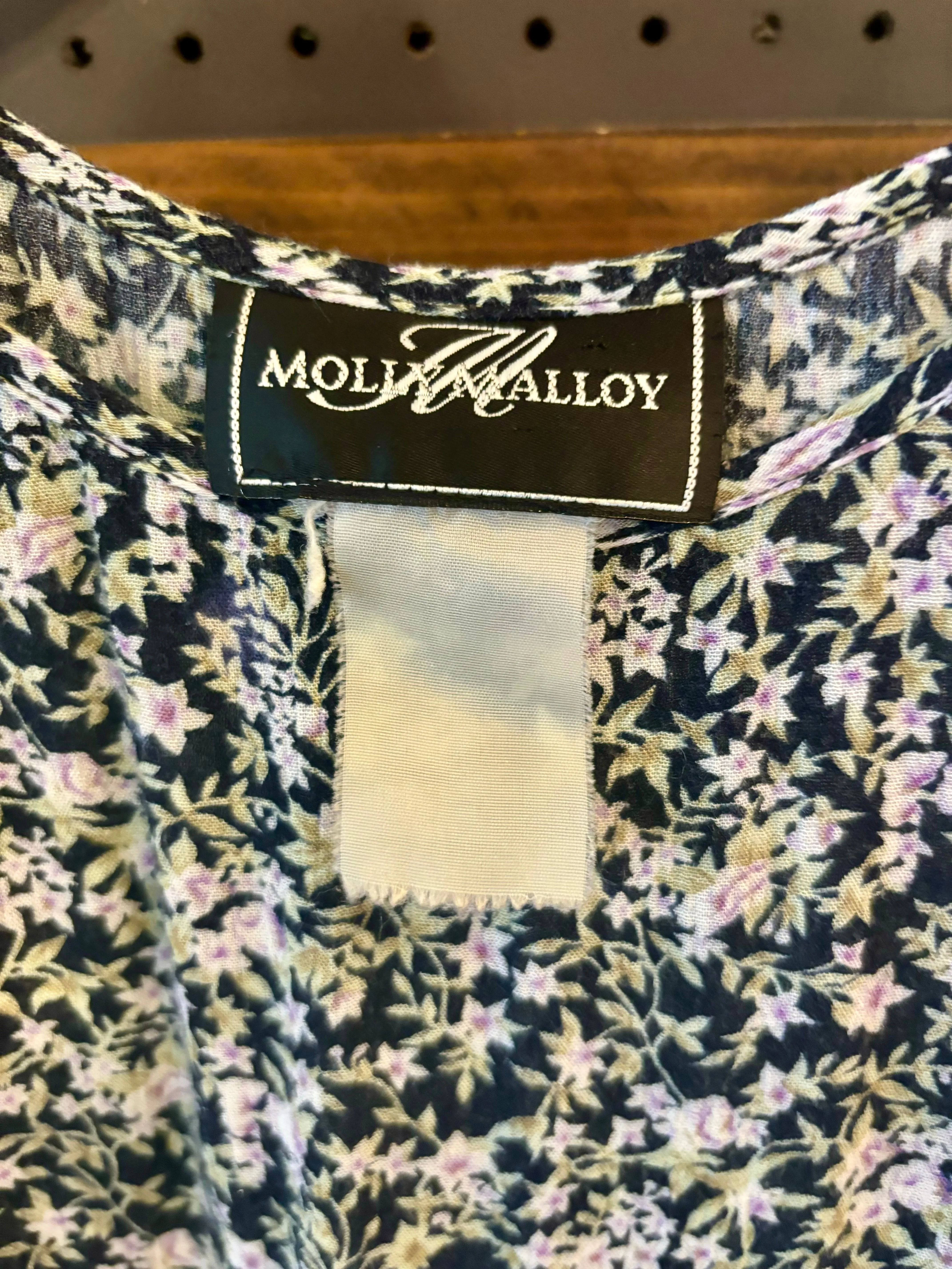 90s Molly Malloy Floral midi dress
