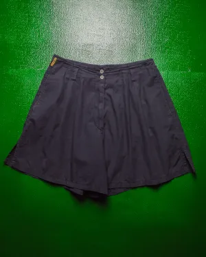 90s Navy Pleated Bloomer Shorts (~28~)