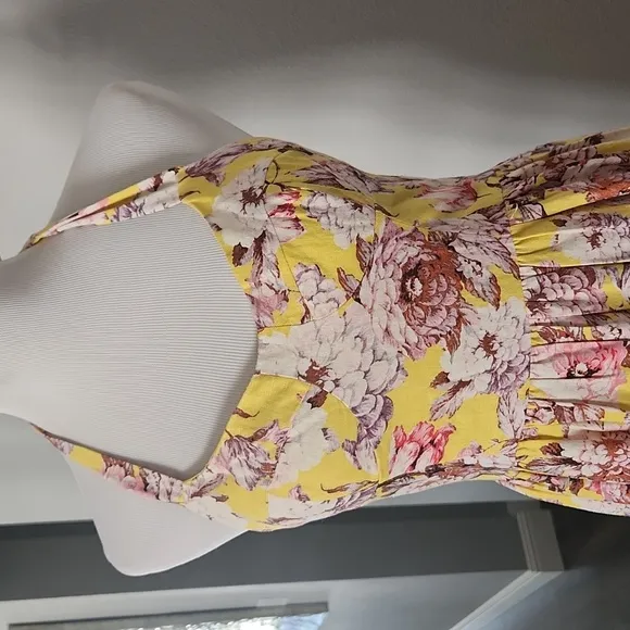 a-NWT ANTHRO | Halterneck Floral Midi Dress