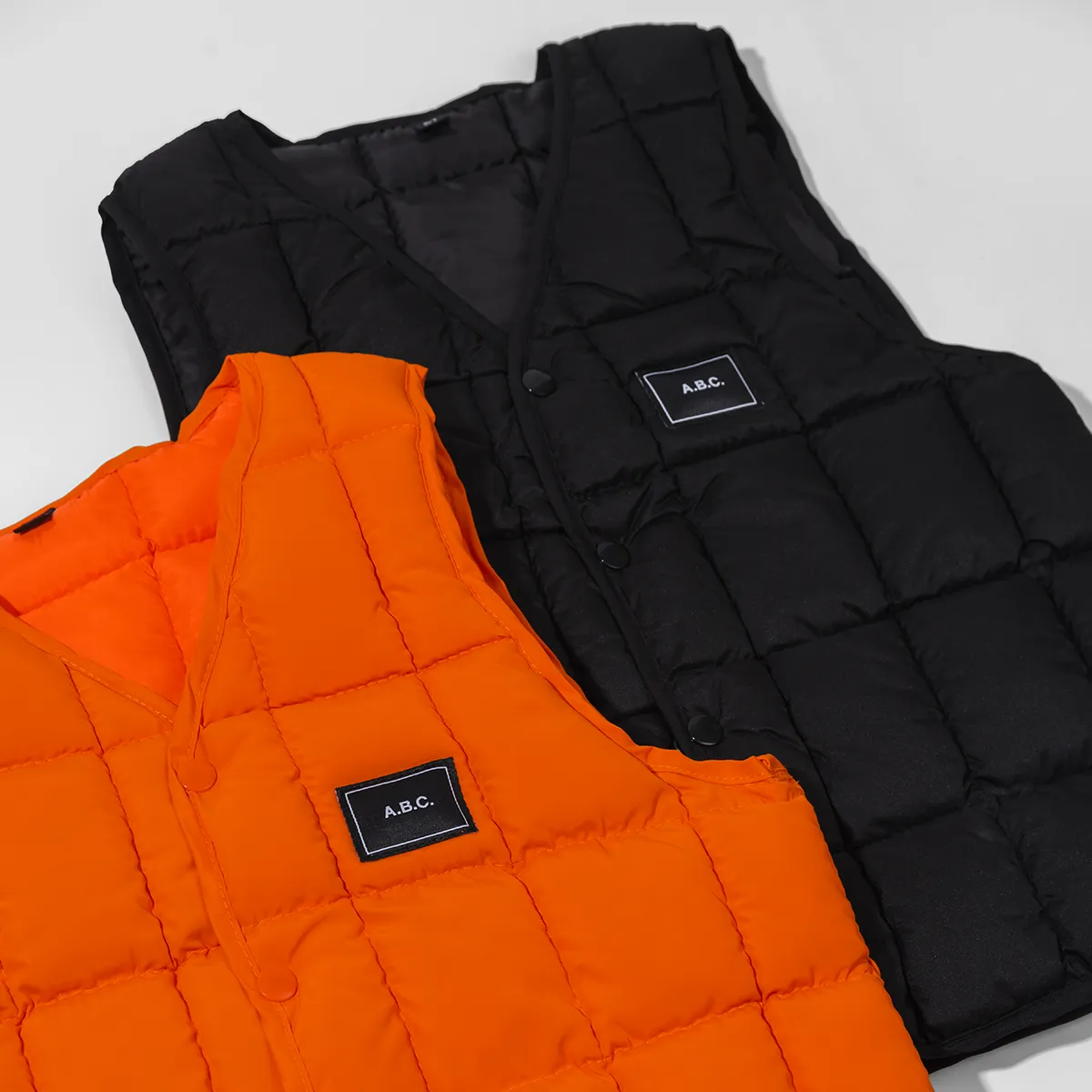 ABC PUFF VEST (ORANGE)