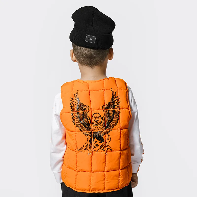ABC PUFF VEST (ORANGE)
