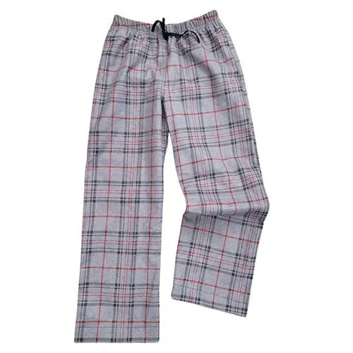 ADULT SLEEP PANTS GREY PLAID