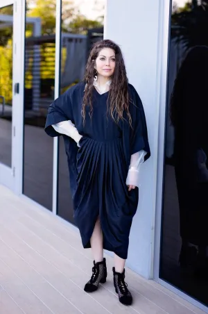Akari Dress - Black Crepe