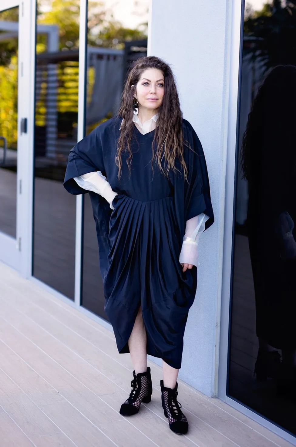 Akari Dress - Black Crepe