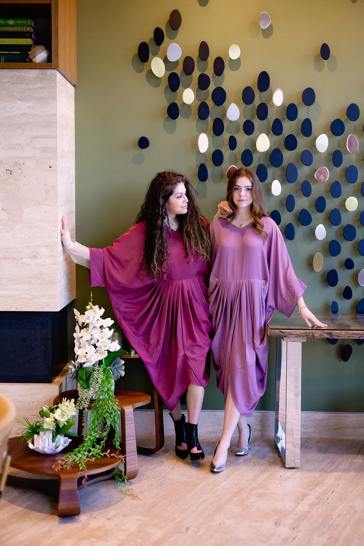 Akari Dress - Orchid Crepe