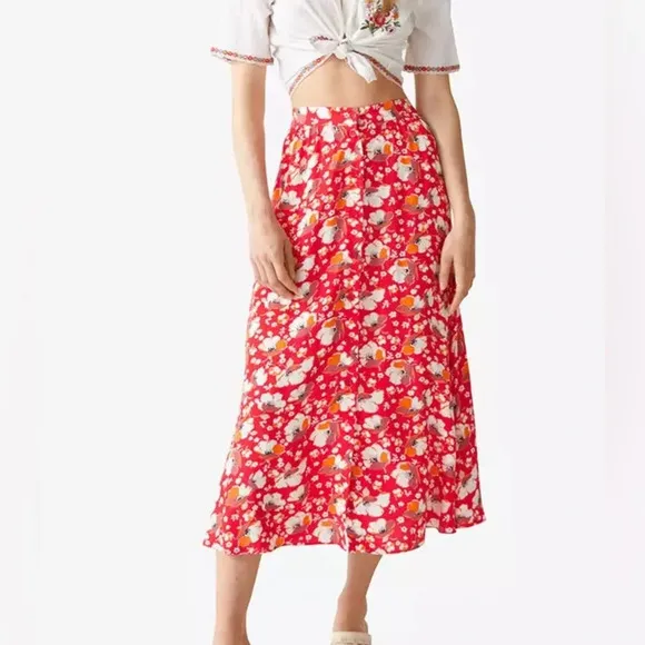 &amp; Other Stories Button Down Midi Skirt (Small)