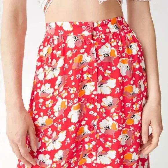&amp; Other Stories Button Down Midi Skirt (Small)