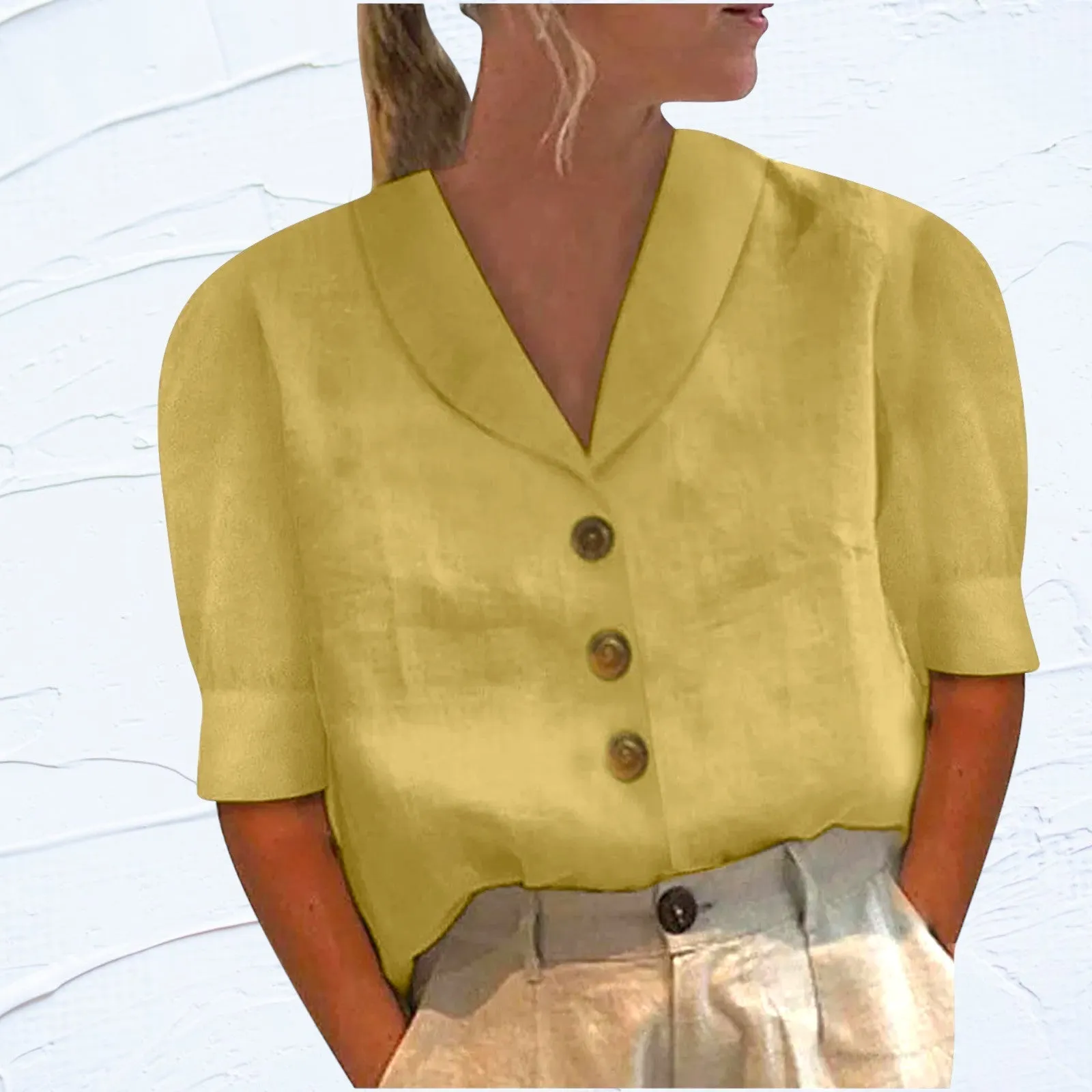 Amy - Top With Collar And Buttons