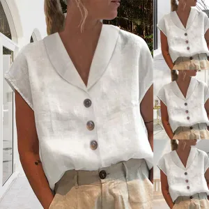 Amy - Top With Collar And Buttons