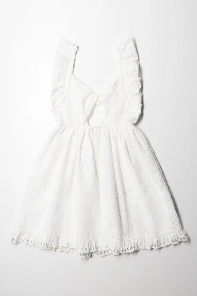 Anglaise A Line Dress White